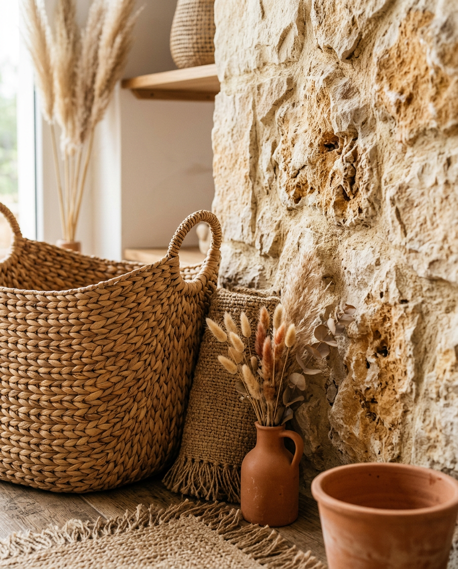Rattan & Naturstein
